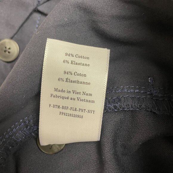 Everlane The Bi-Stretch Flare Pant Navy Blue Sz 4 Trouser Dress Pants Work - Picture 9 of 10